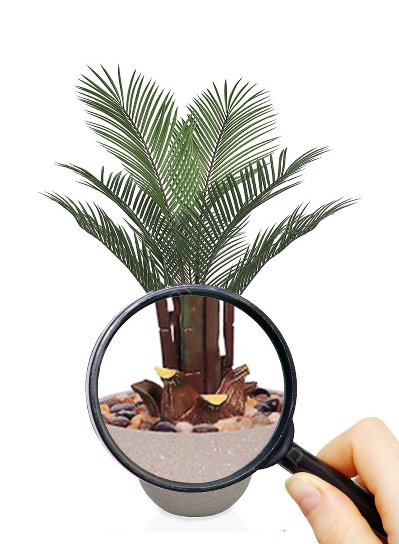 تالا شجرة أريكا صناعية 7 فروع بارتفاع 140 سم – أوراق نخيلية كثيفة بتصميم واقعي مع حوض بلاستيك أنيق للديكور الداخلي - Image 3